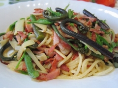 山菜パスタ