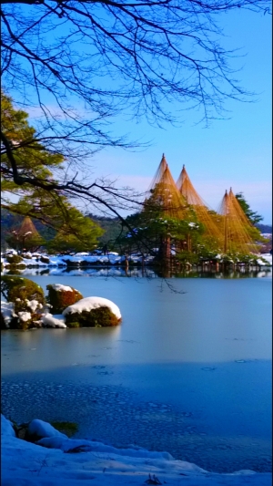 兼六園雪景色